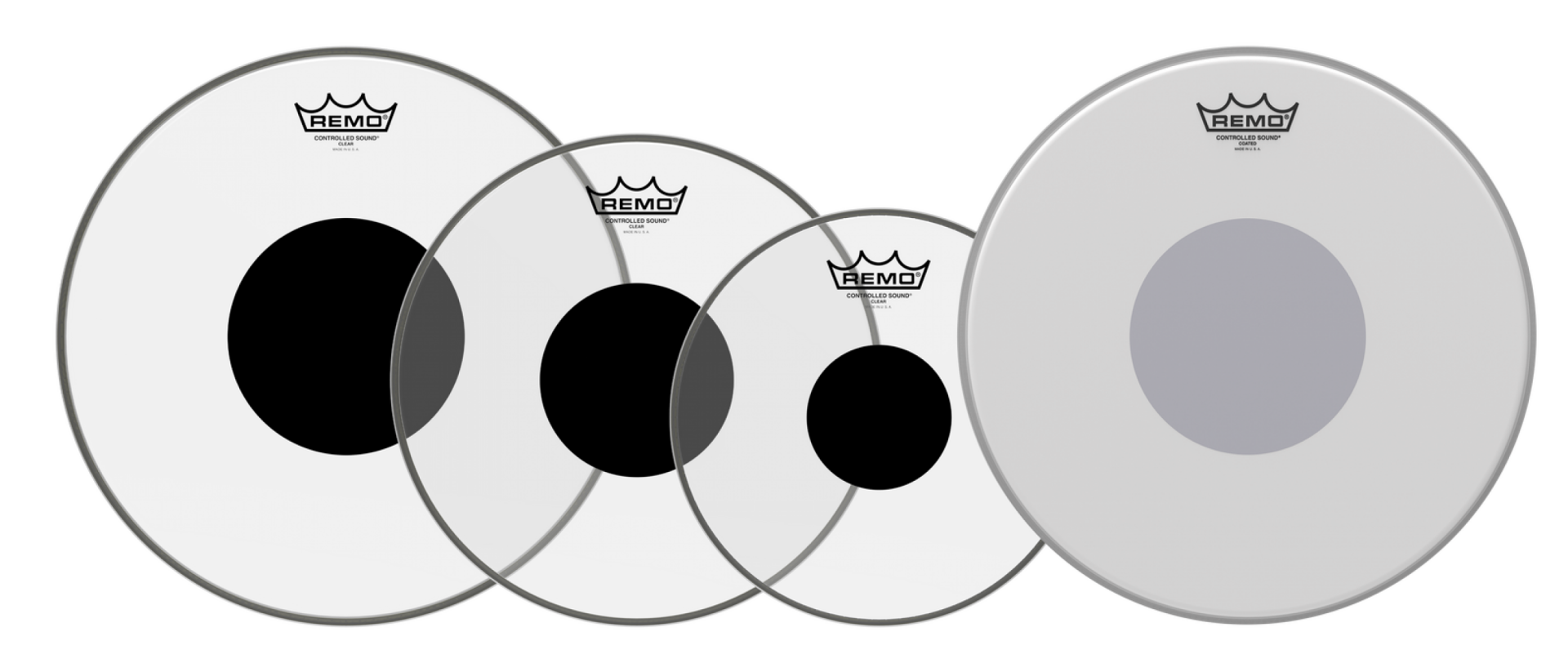 REMO PROPACK CONTROLLED SOUND® (10,12,14 Clear + 14 Coated) Deri Seti