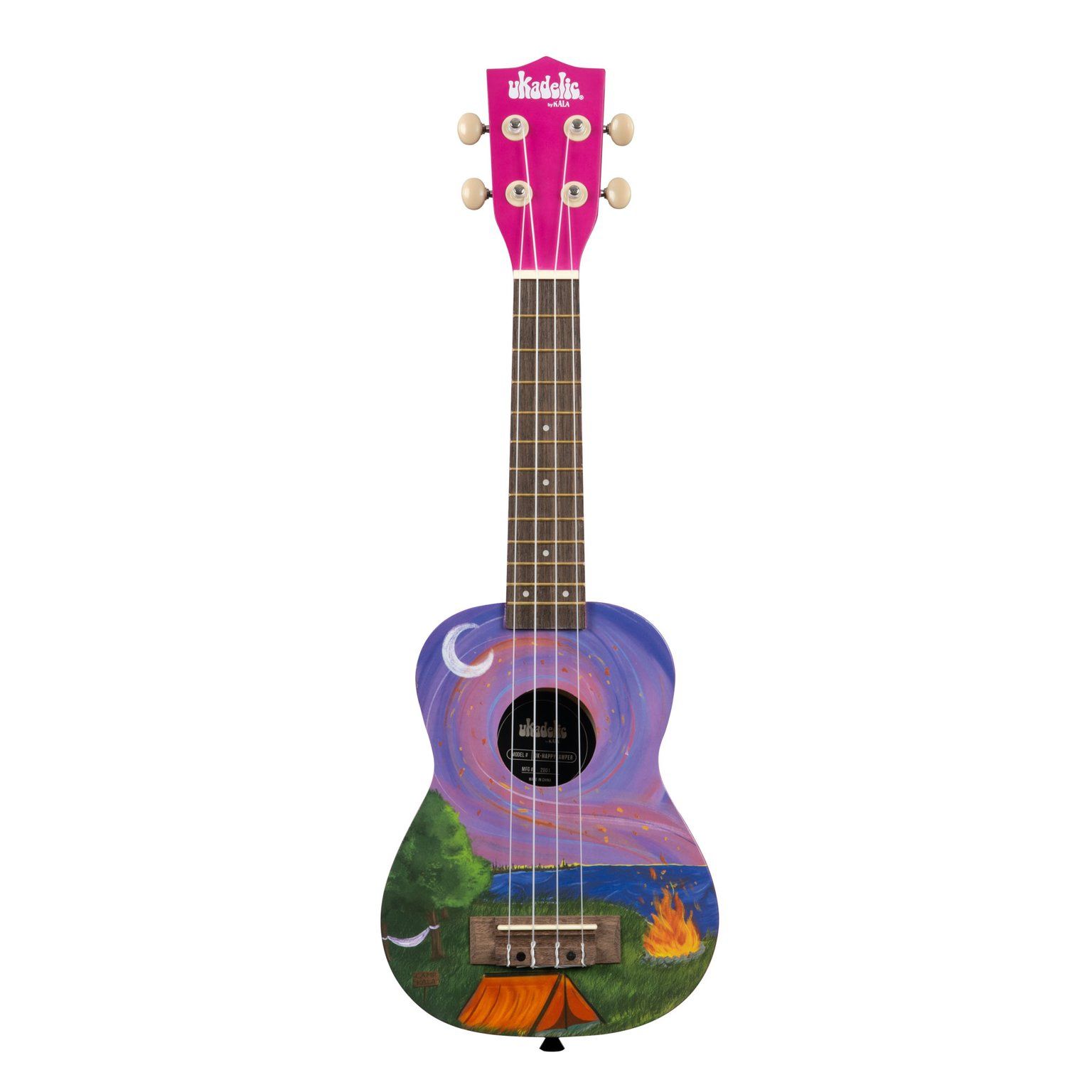 Kala Ukadelic Soprano Ukulele (Happy Camper)