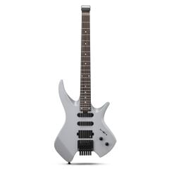 Donner HLX-500 Headless Elektro Gitar (Jet Gray)