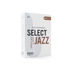 D'Addario Woodwinds Organic Select Jazz Unfiled Alto Saksafon Kamışı No:3 Soft