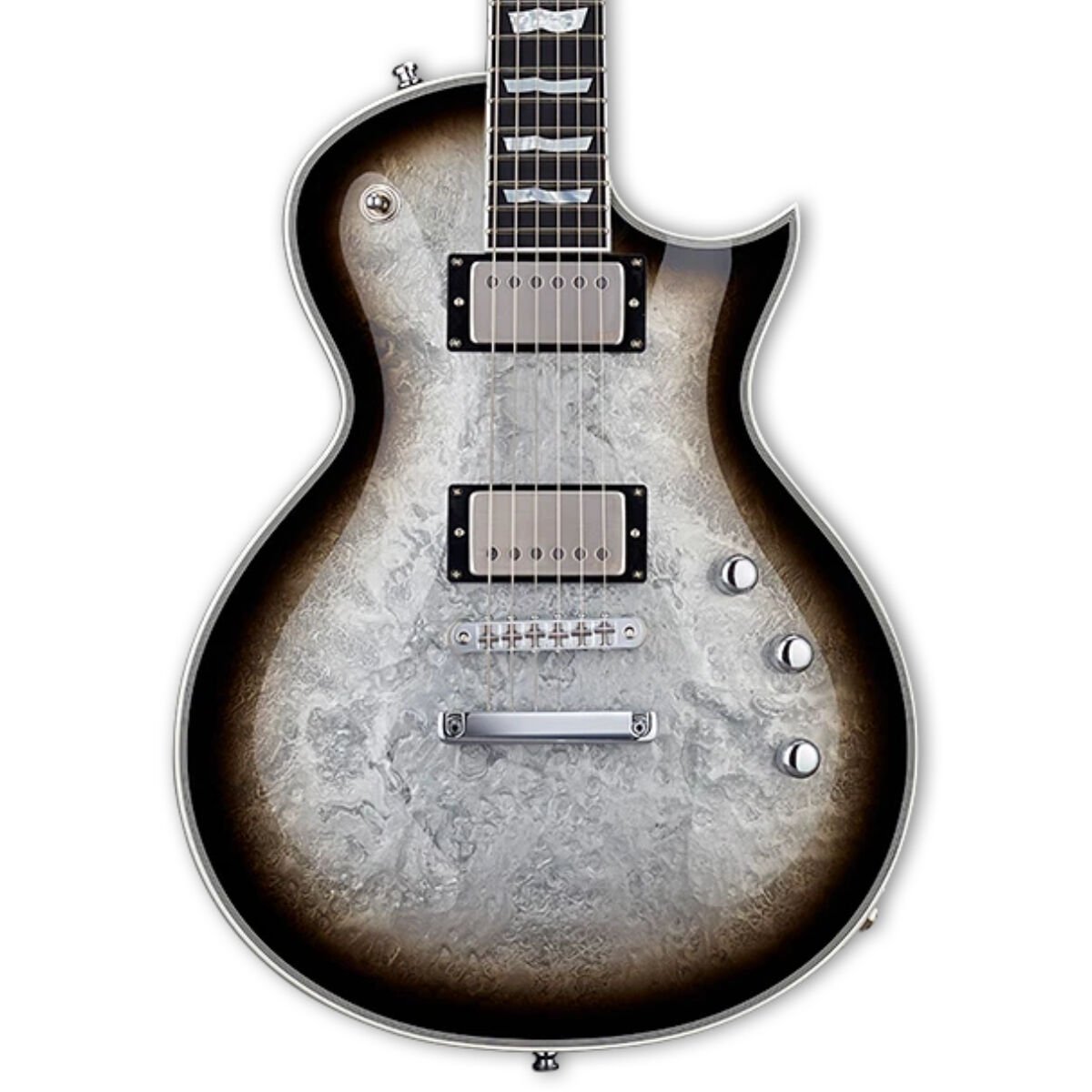 ESP Eclipse Custom Silver Liquid Metal Burst Elektro Gitar