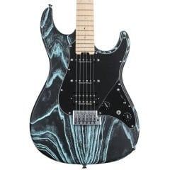 ESP Custom Snapper CTM Drift Wood Black Blue Filler Elektro Gitar