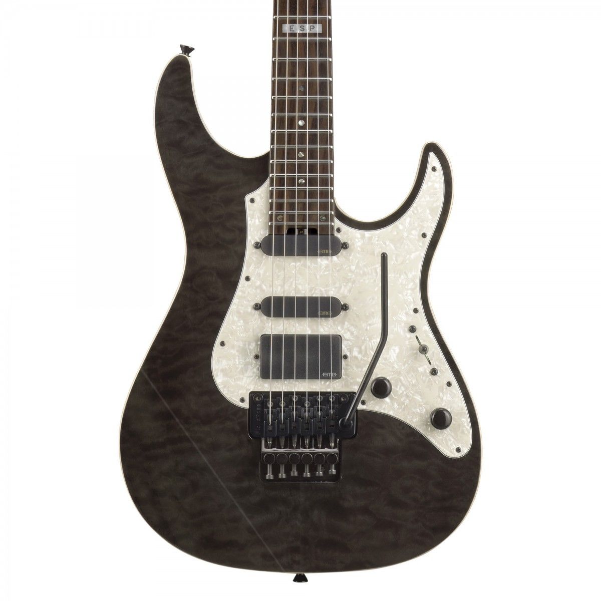 ESP E-II ST-1 QM See Thru Black Elektro Gitar