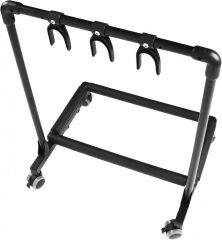 Artstand Tekerlekli Yatay Üçlü Gitar Standı