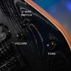 CORT KX700 EVERTUNE OPBK ELEKTRO GİTAR, OPEN PORE BLACK
