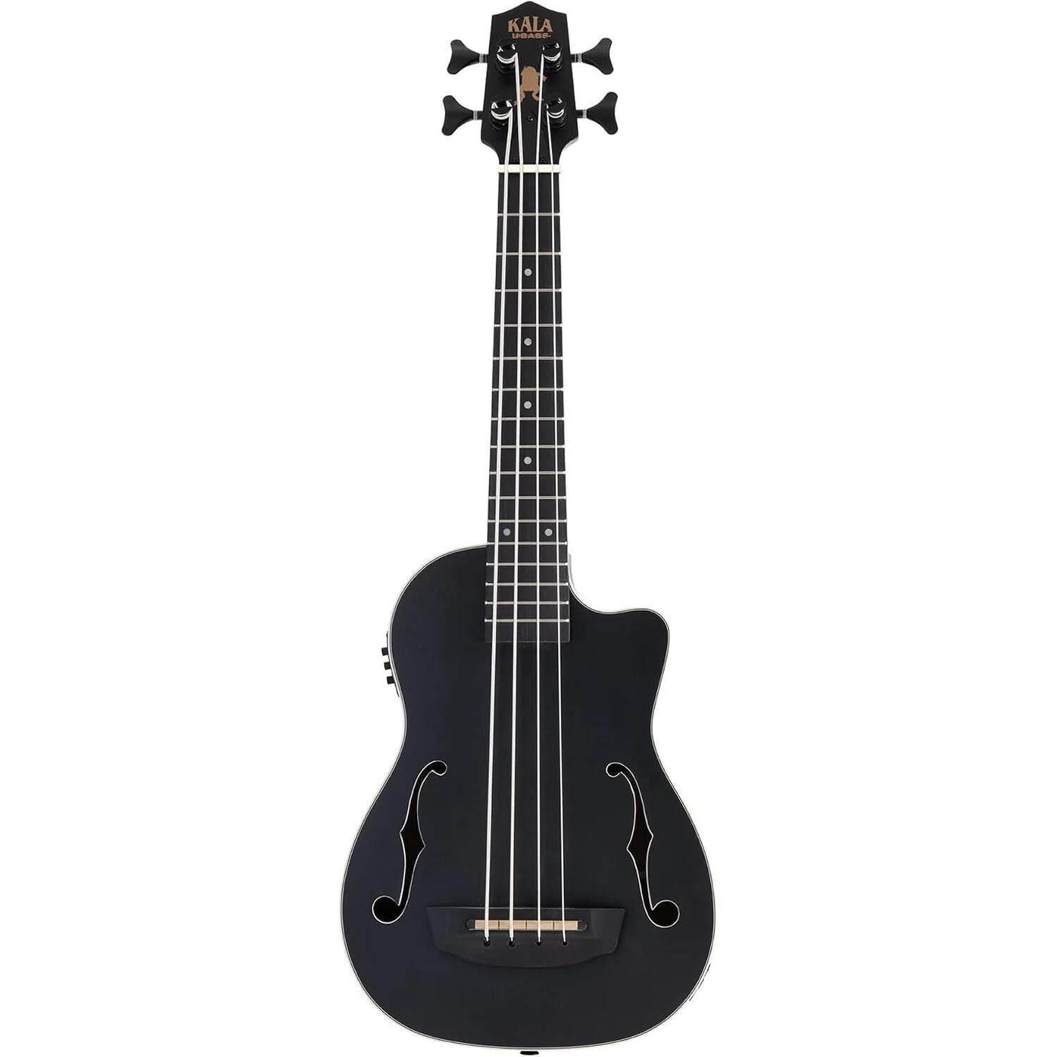Kala Black Journeyman Maun Akustik-Elektro U•BASS® Mini Bas Gitar 