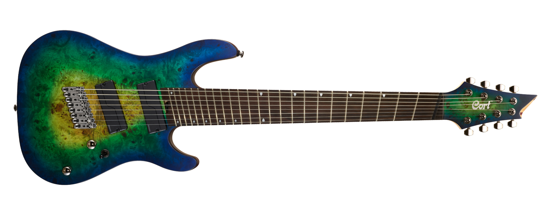 CORT KX508MS II MBB ELEKTRO GİTAR, MARIANA BLUE BURST, 8 TELLİ