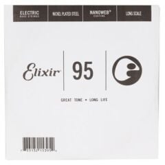 Elixir NANOWEB Coating Long Scale Tek Bas Gitar Teli (.095)