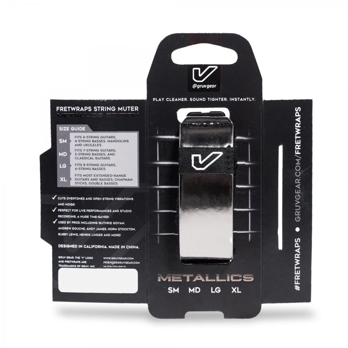 Gruv Gear Fretwrap Metals Titanium - Small