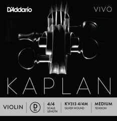 DADDARIO KV313 KEMAN TEK TEL, KAPLAN VIVO, 4/4, D-(RE), MEDIUM