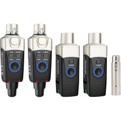 Xvive XV-U3D Stereo Audio Aktarımı için Çift Alıcı ve Vericili Kablosuz Bağlantı Sistemi