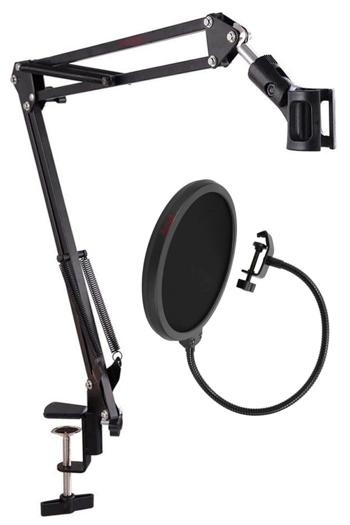 Arriva AV39 Mikrofon Standı + Pop Filtre Seti
