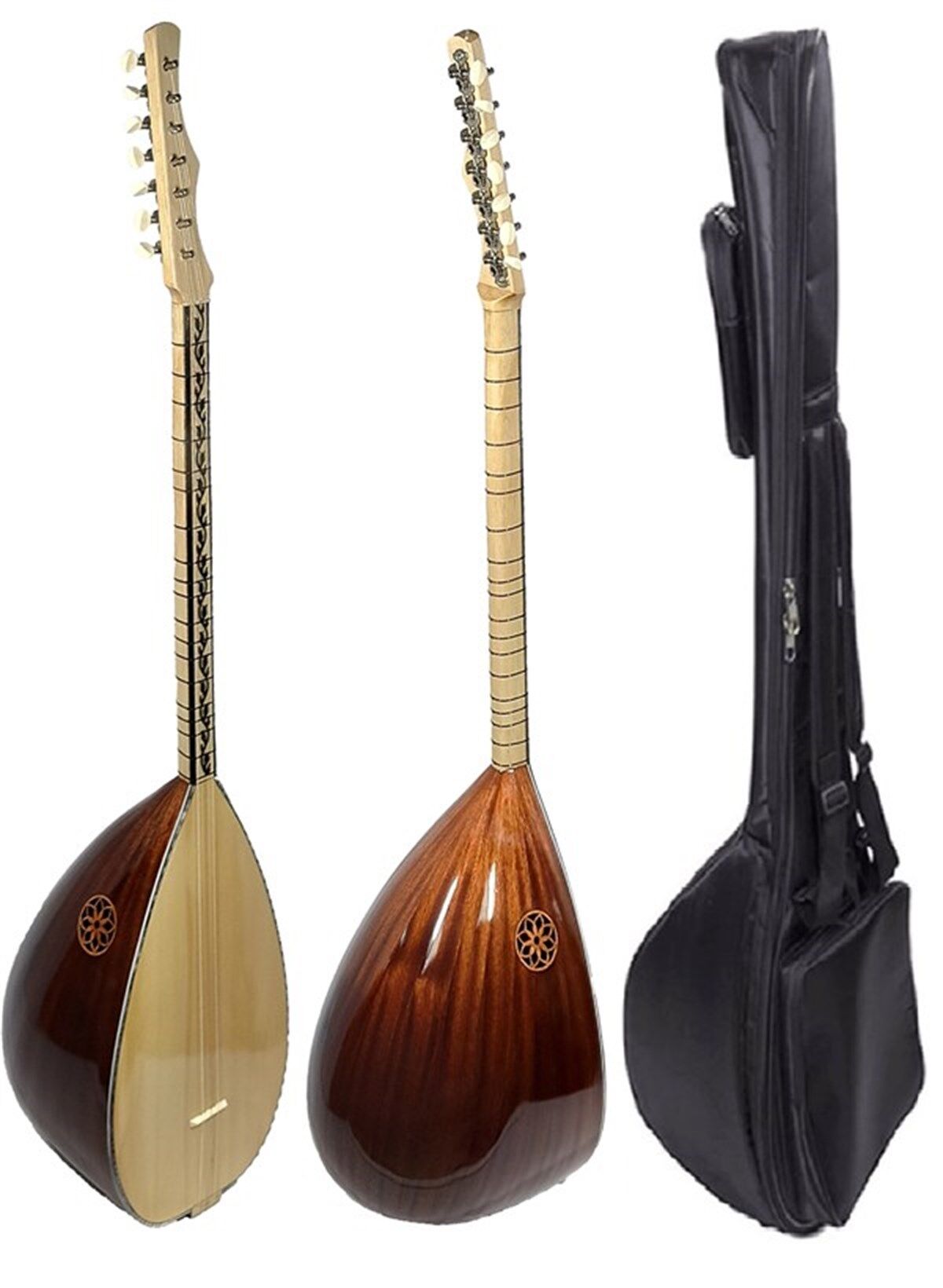 Profosyonel Maun Ağacı Gitar Burgu Uzun Sap Bağlama