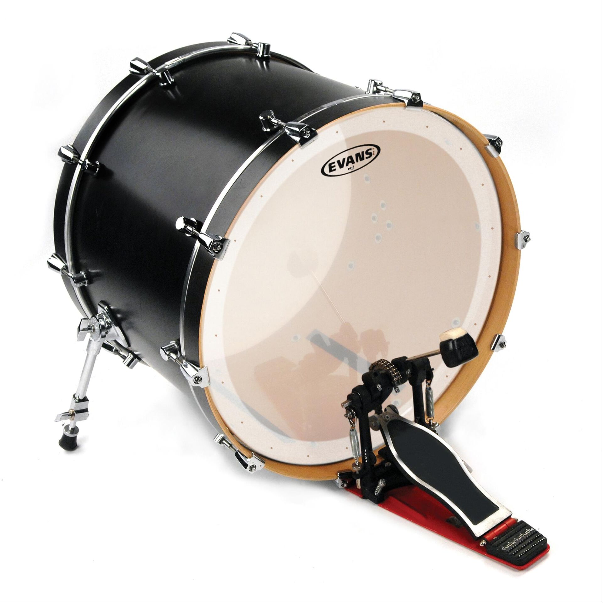 EVANS BD22GB1C 22'' DERİ KİCK KUMLU BEYAZ RİNGLİ-DELİKLİ TEK KAT