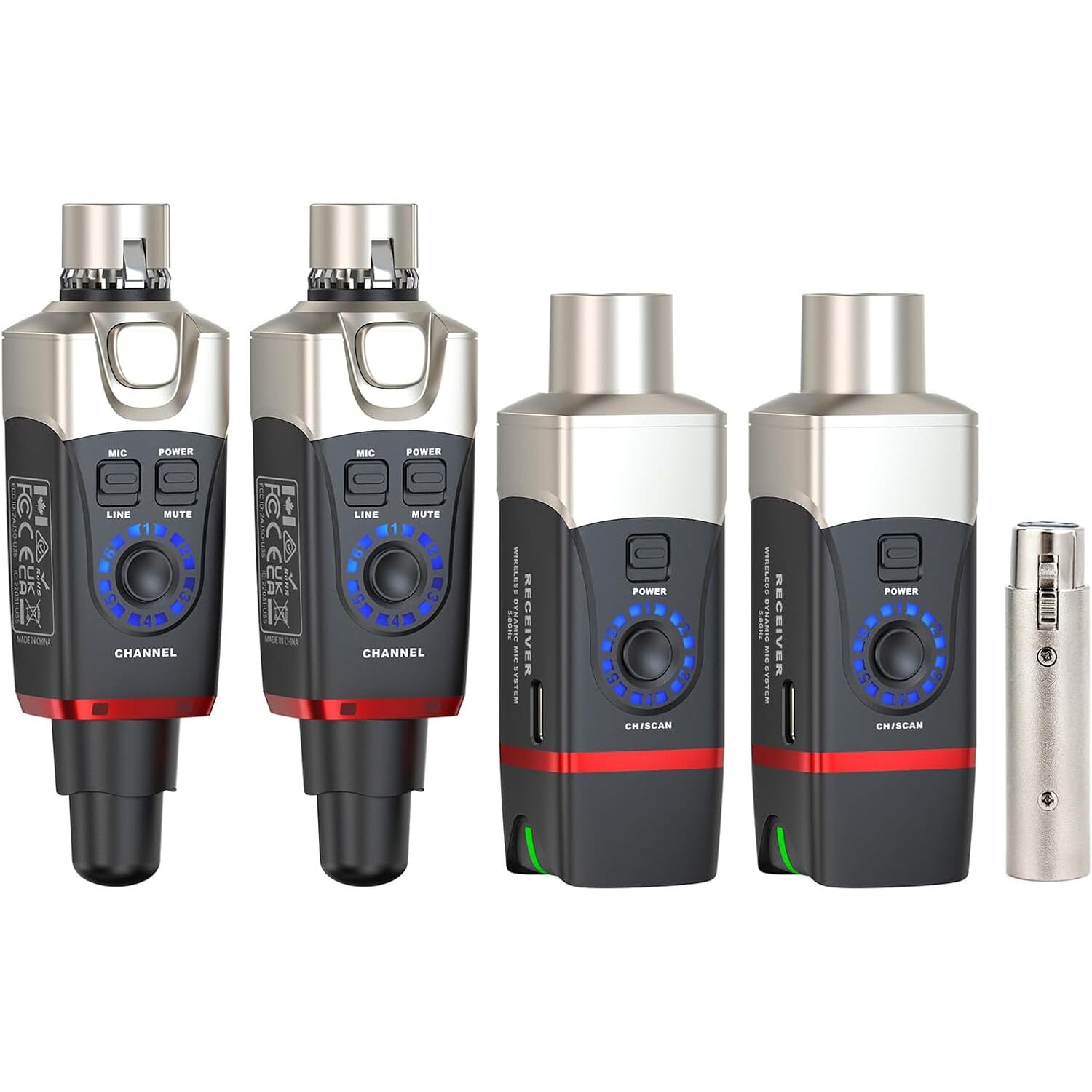 Xvive XV-U35D Kablosuz Mikrofon Sistemi - Çift Mikrofon için Set