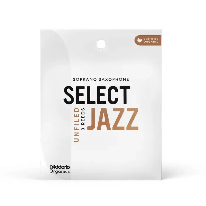 D'addario Woodwinds Organic Select Jazz Unfiled Soprano Saksafon Kamışı - 3 Soft (3'lü Kutu)