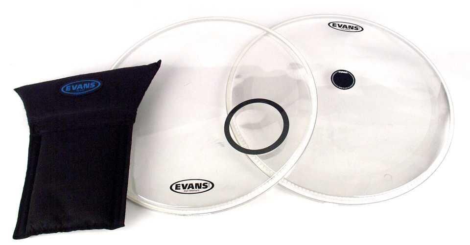 EVANS BD22B3 22'' DERİ RESONANT SİYAH KİCK ÖN RİNGLİ