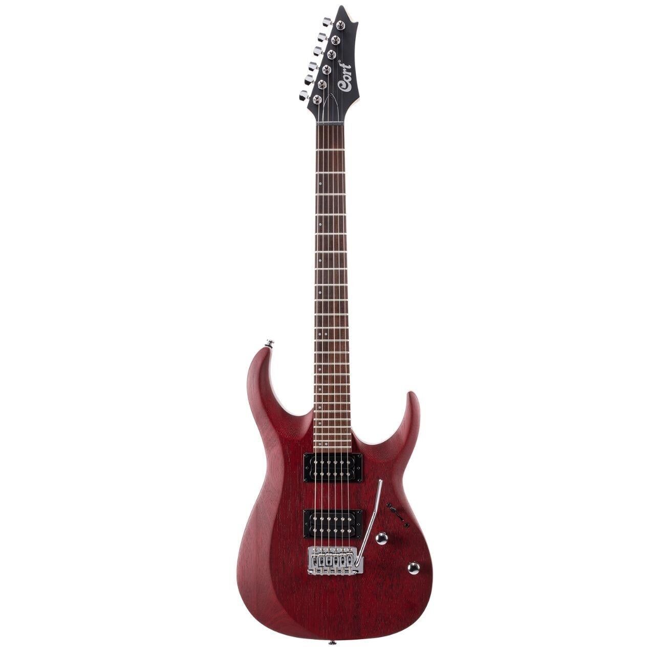 CORT X100 OPBC ELEKTRO GİTAR, OPEN PORE BLACK CHERRY (H-H)