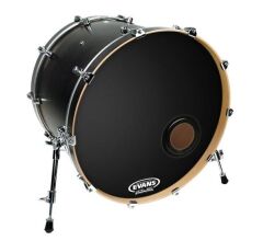 EVANS BD20REMAD 20'' DERİ RESONANT KİCK SİYAH ÖN SÜNGERLİ DELİKLİ TEK KAT