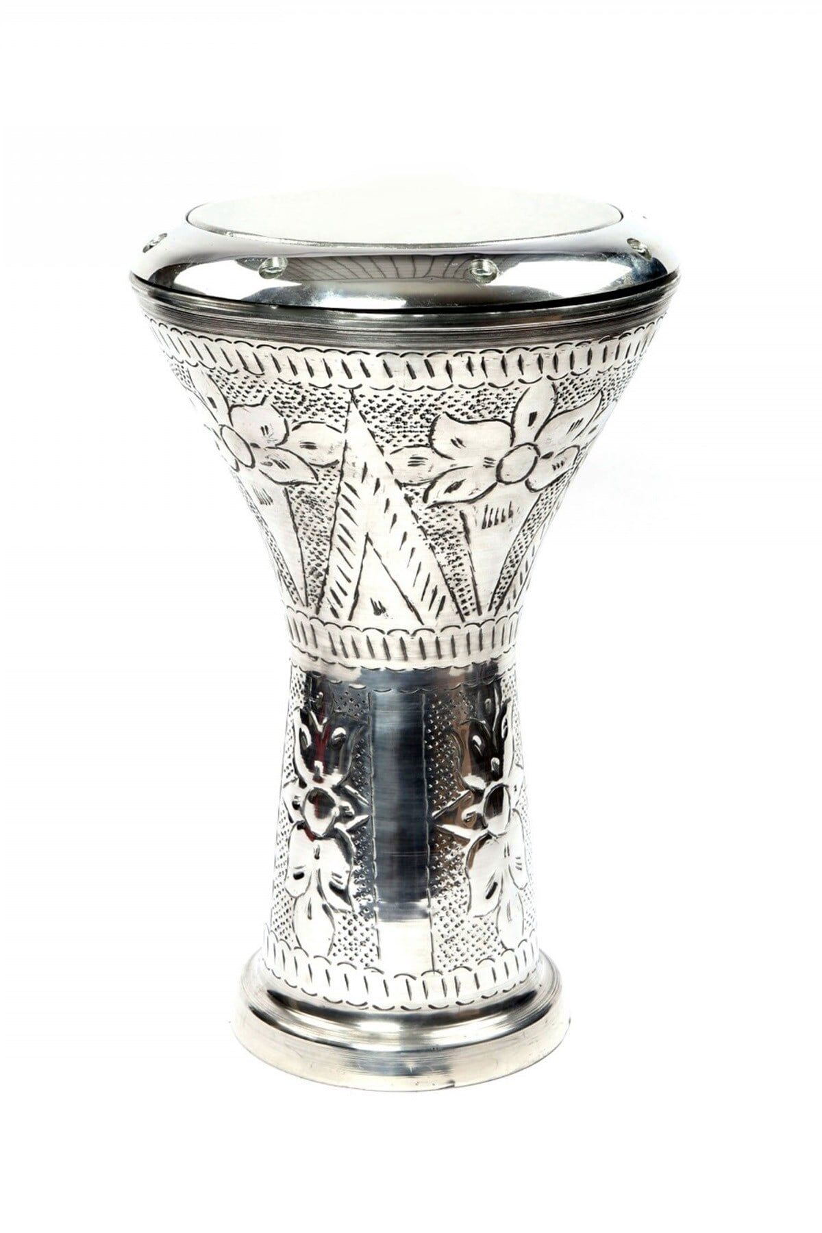 İşlemeli Parlak Çömlek Darbuka