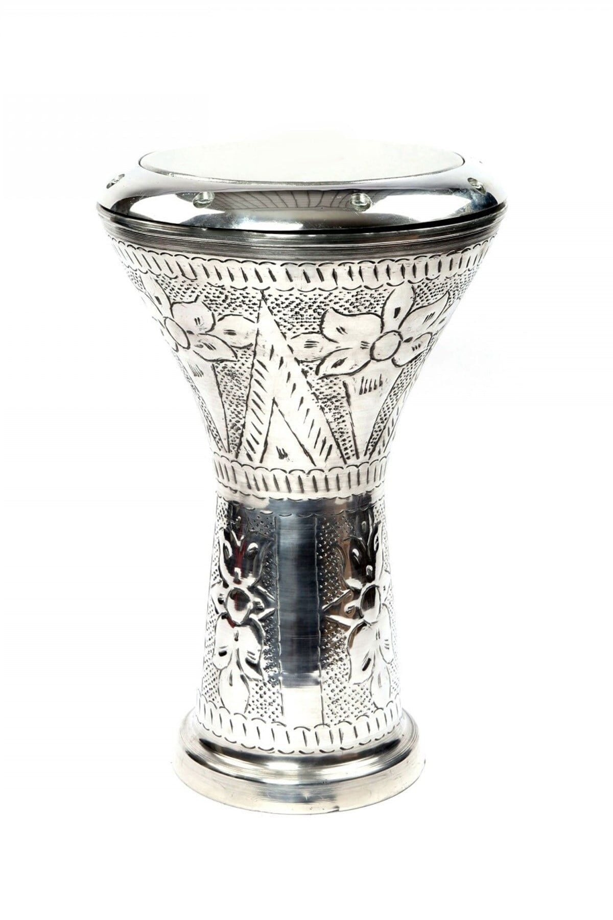 İşlemeli Parlak Çömlek Darbuka