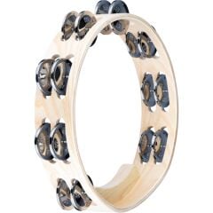 Meinl AE-ATA2S Artisan Ash Shell Steel Jingles 2 Rows 10'' Tamburin (Natural)