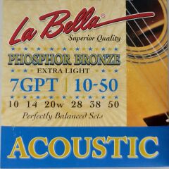La Bella 7GBT Akustik Gitar Tel Seti 0,10