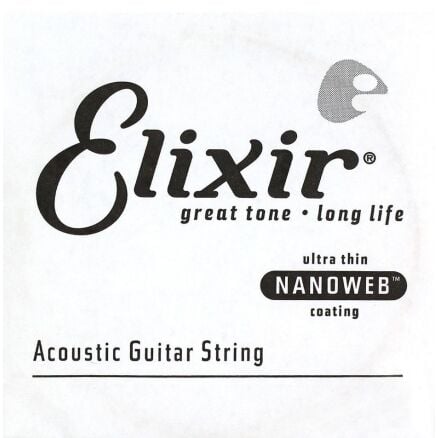 Elixir 15123 Nanoweb Bronze Tek Akustik Gitar Teli (23)