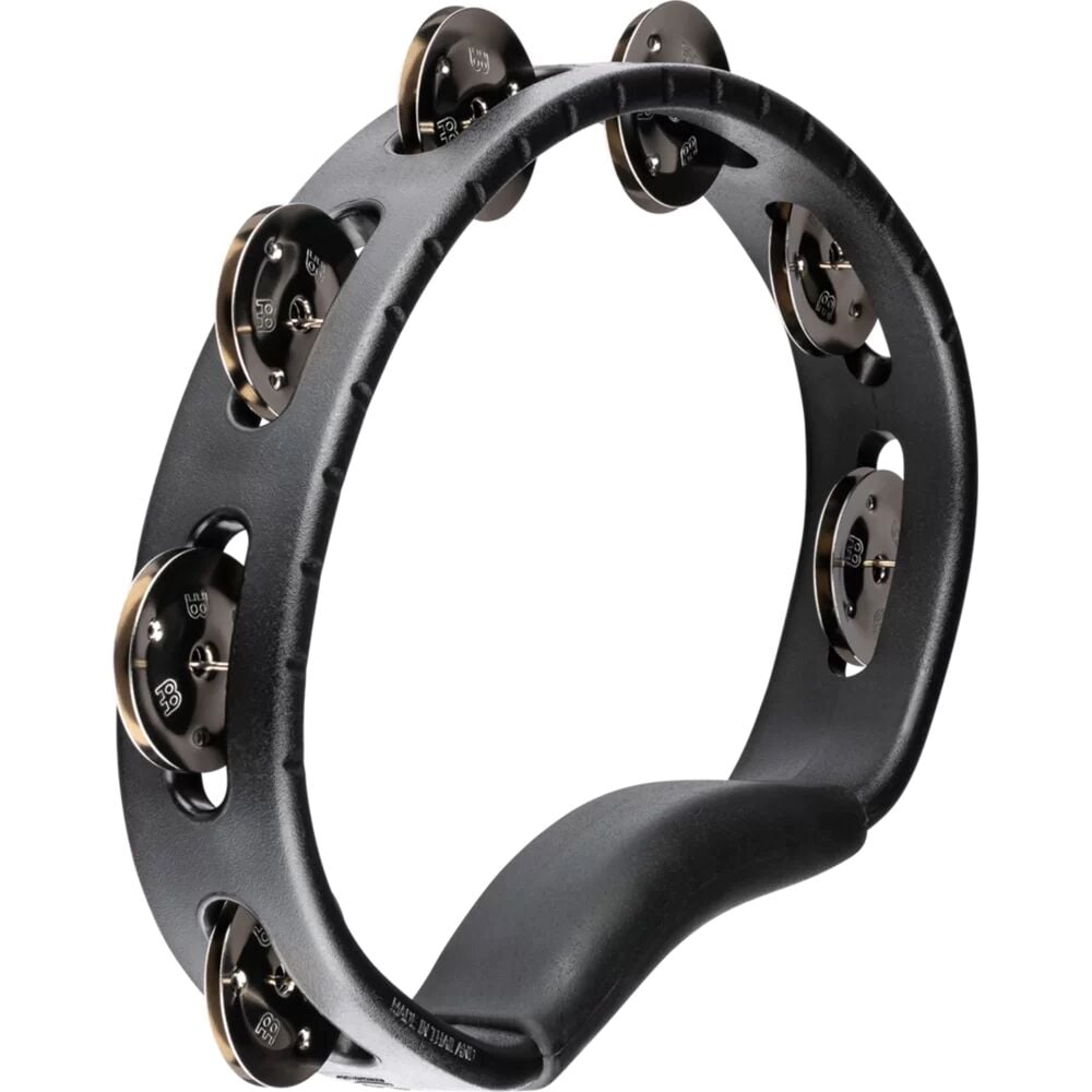 Meinl HTBK Stainless Steel Jingles 1 Row Hand Tamburin (Siyah)
