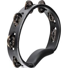 Meinl HTBK Stainless Steel Jingles 1 Row Hand Tamburin (Siyah)