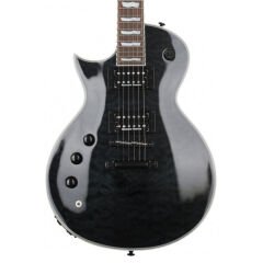 ESP LTD EC-1000 Piezo Quilted Maple Top See Thru Black Solak Elektro Gitar