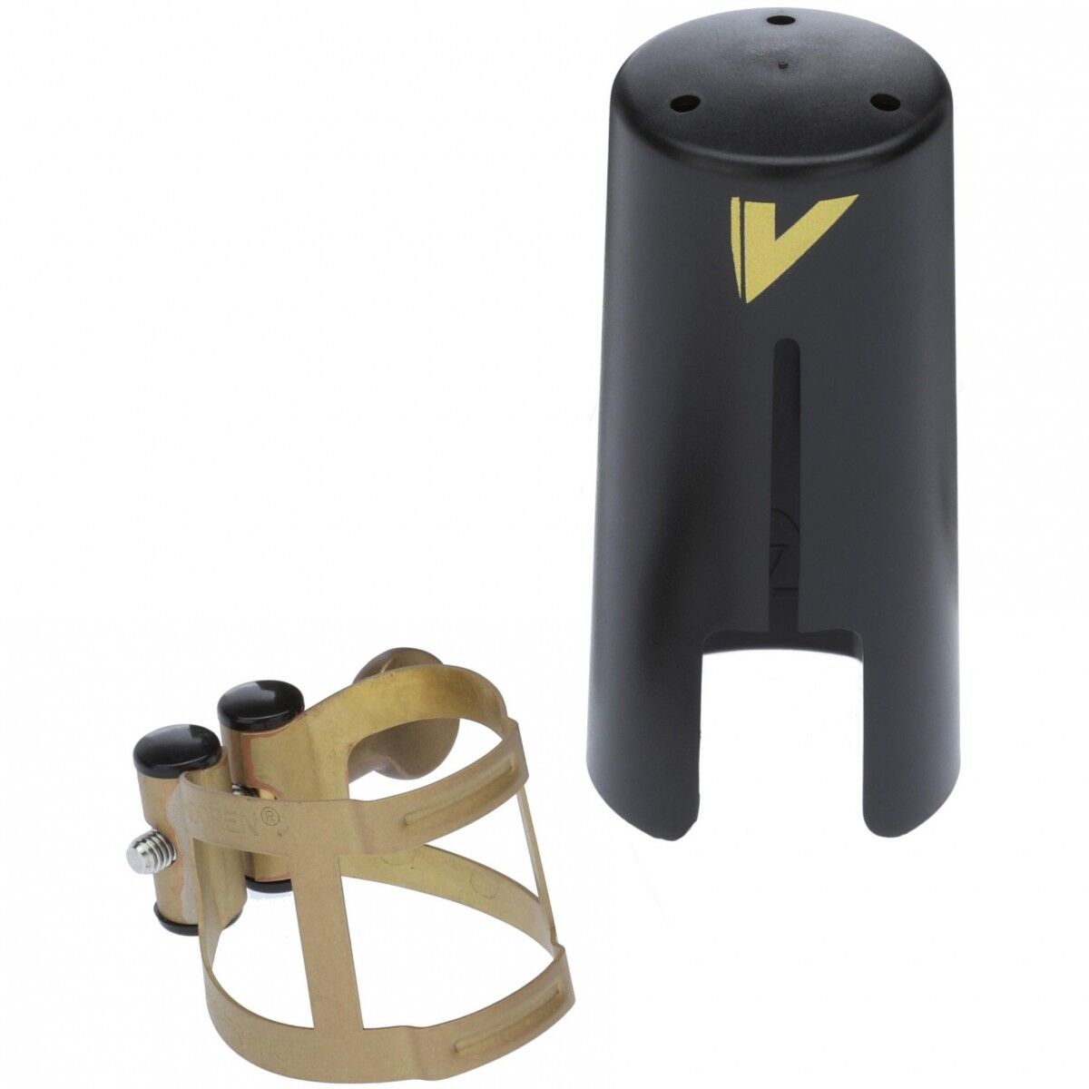 Vandoren LC56AP M/O Soprano Saksafon Aged Gold Bilezik ve Plastik Kapak Seti