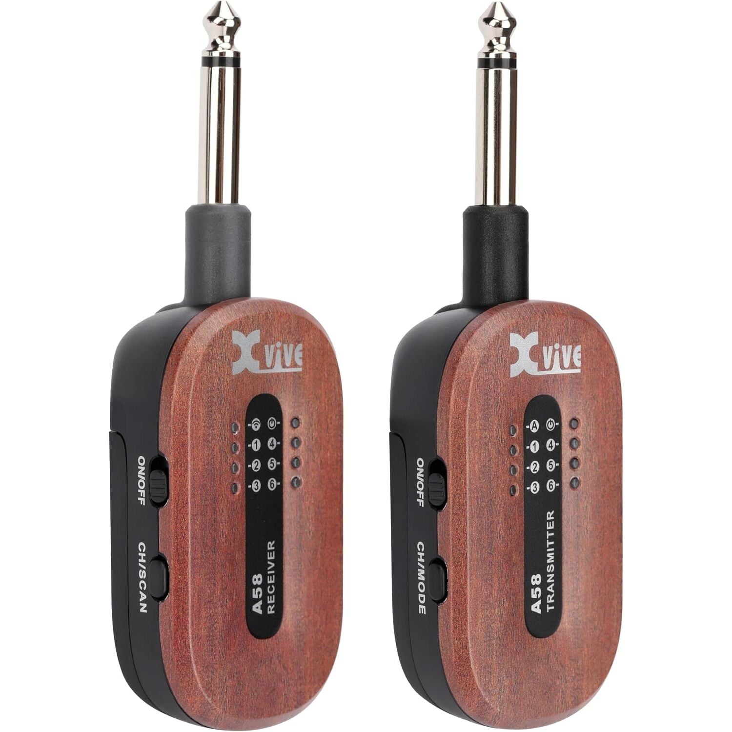 Xvive XV-A58B 5.8GHZ Kablosuz Gitar Bağlantı Sistemi - Maun