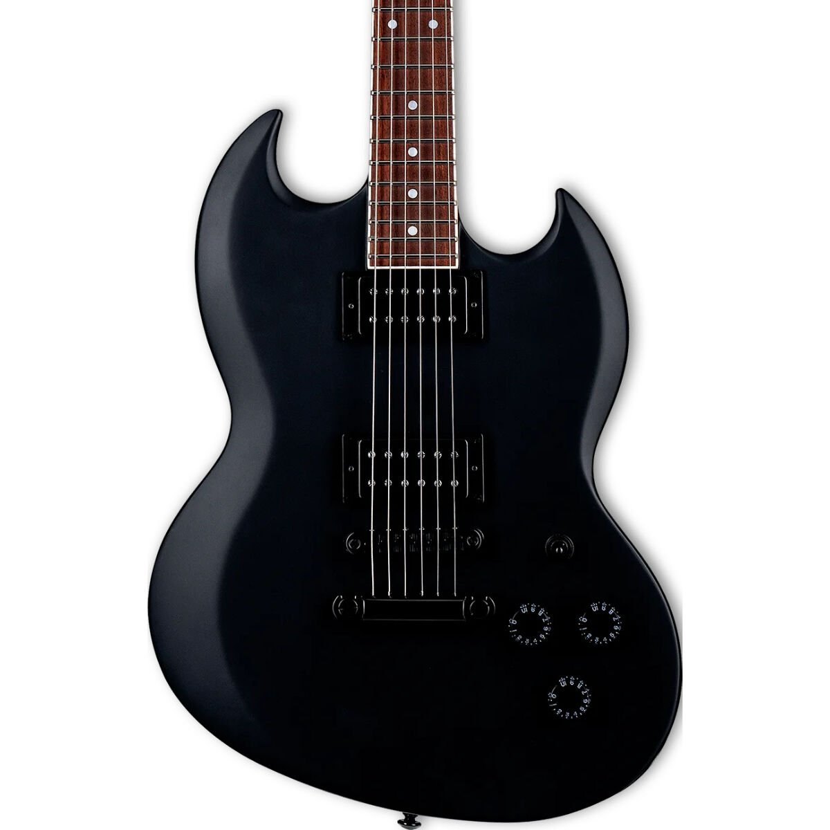 ESP LTD VOLSUNG-200 BLKS Lars Frederiksen Signature Elektro Gitar