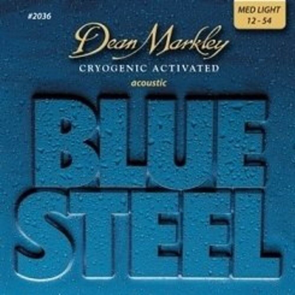 Dean Markley Blue Steel 2036 (12-54) - Medium Light Akustik Gitar Tel Seti
