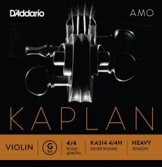 DADDARIO KA314 KEMAN TEK TEL, KAPLAN AMO, 4/4, G-(SOL), HEAVY