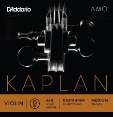 DADDARIO KA313 KEMAN TEK TEL, KAPLAN AMO, 4/4, D-(RE), MEDIUM