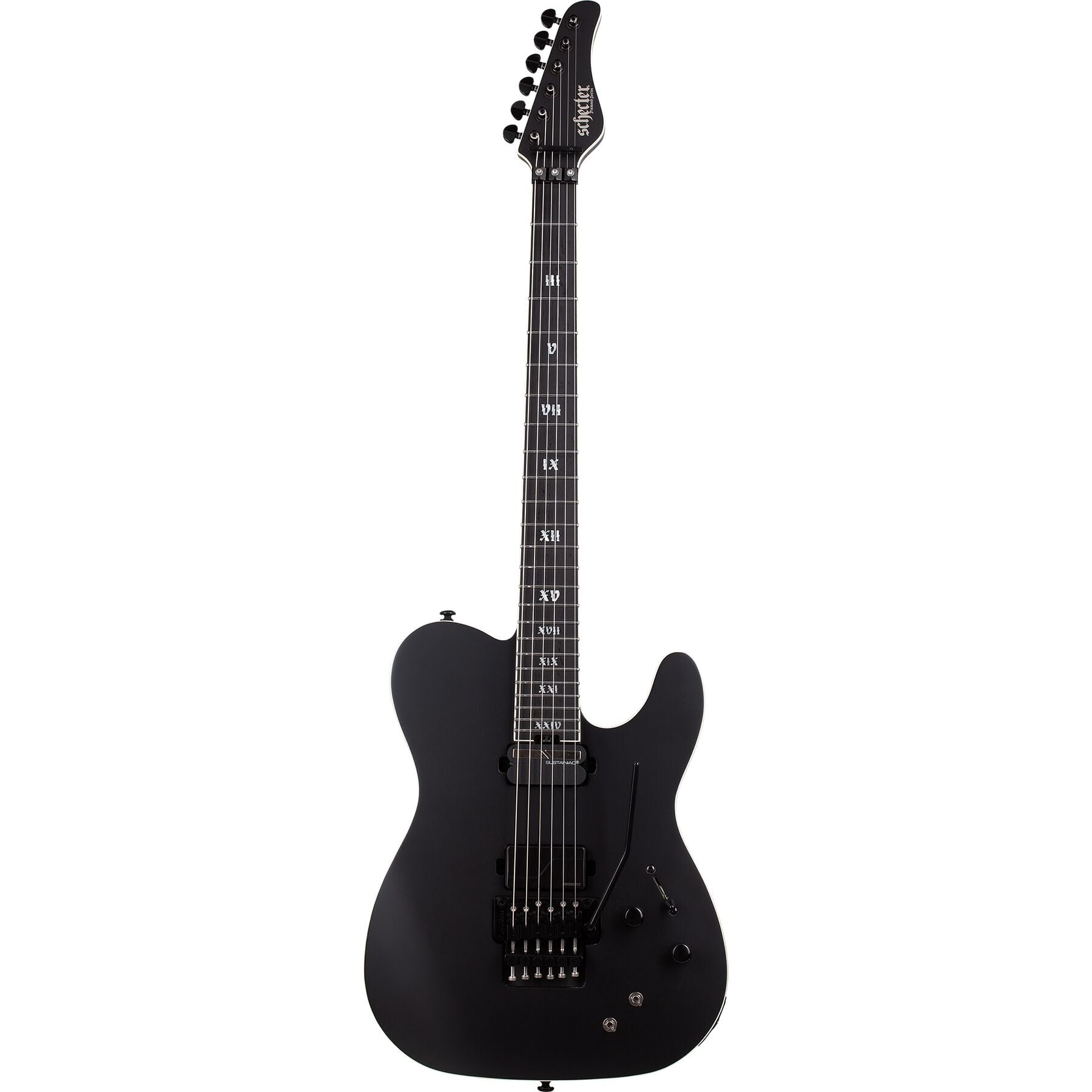 Schecter PT FR-S SLS Elite Evil Twin Elektro Gitar (Mat Siyah)