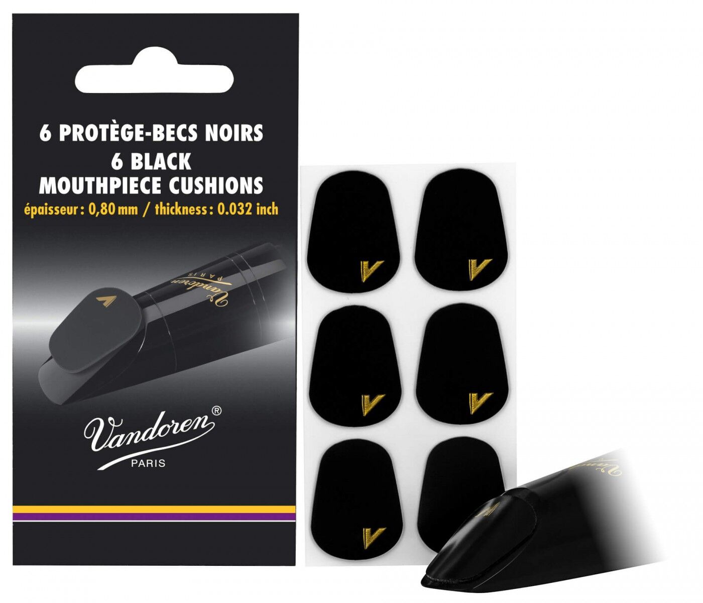 Vandoren VMCX6+ Siyah Bek Dişliği (6'lı) 0,80MM
