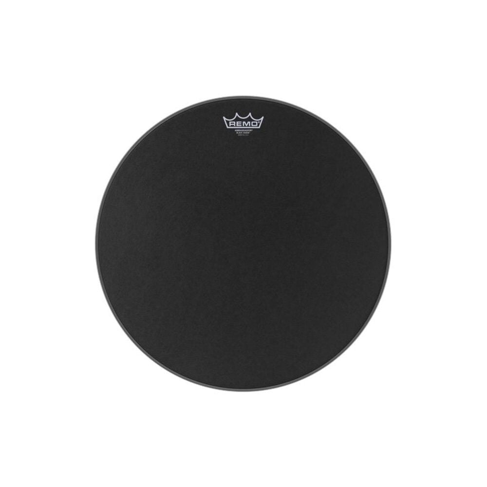 REMO AMBASSADOR® BLACK SUEDE 18 inç Davul Derisi