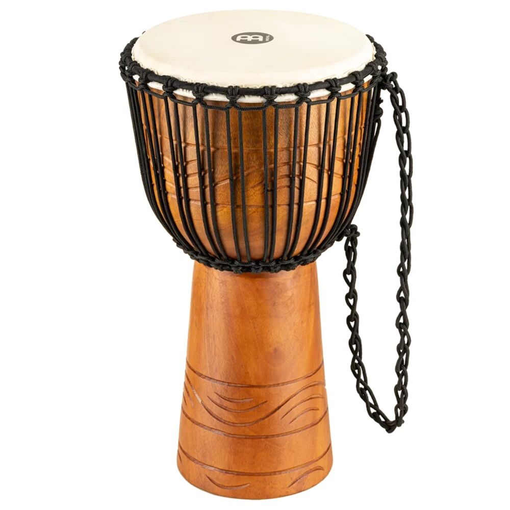 Meinl ADJ2-M+BAG African Style Rope Tuned Series Medium 10'' Djembe (Brown)