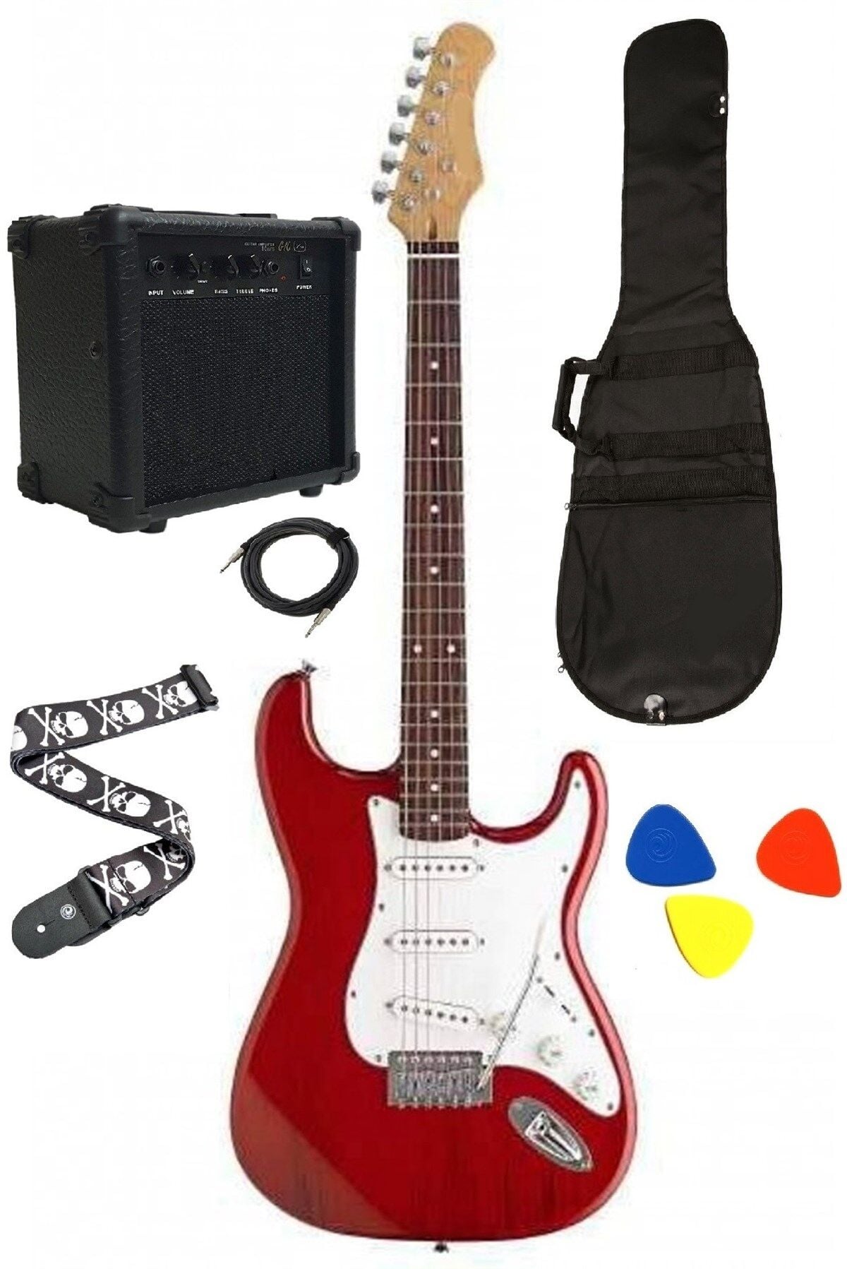 Arriva EG110RED Elektro Gitar Seti ( Kırmızı )