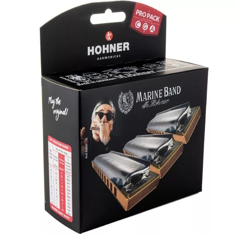 Hohner Marine Band 1896 Propack Mızıka (C-G-A Majör)