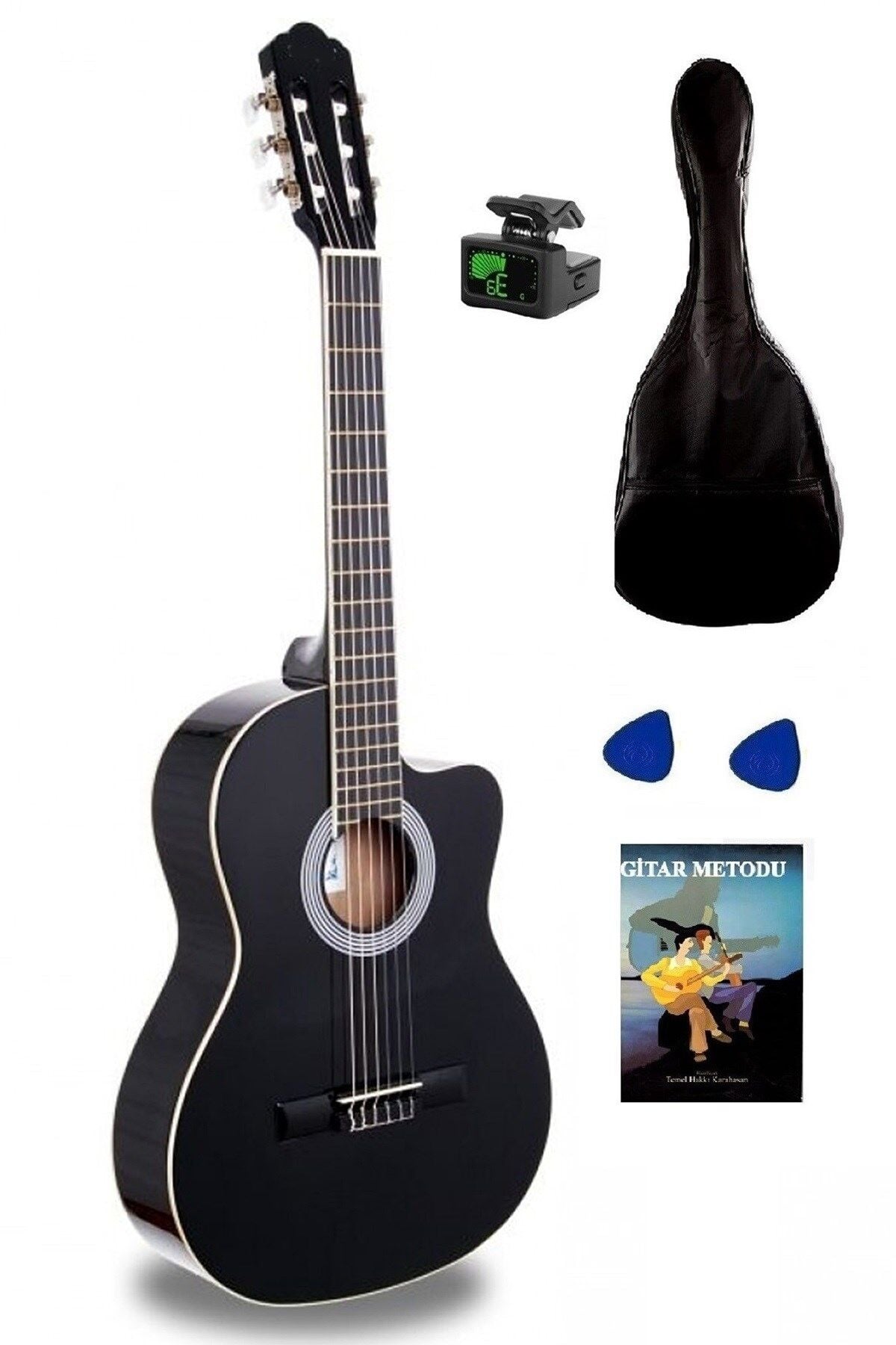 Arriva C3-BK Klasik Gitar Seti ( Kesik Kasa )