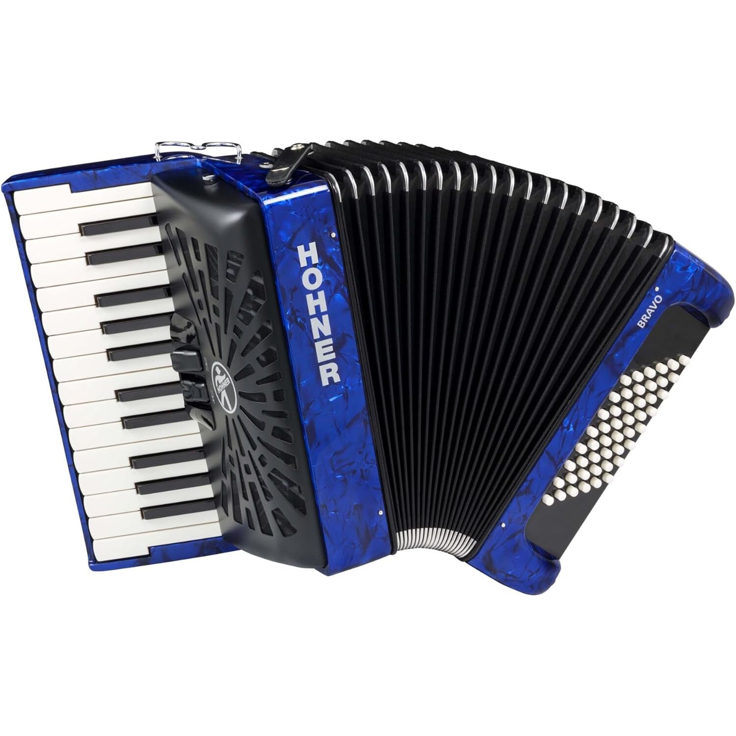 Hohner A16542 Bravo II 48 Akordiyon (Darkblue)