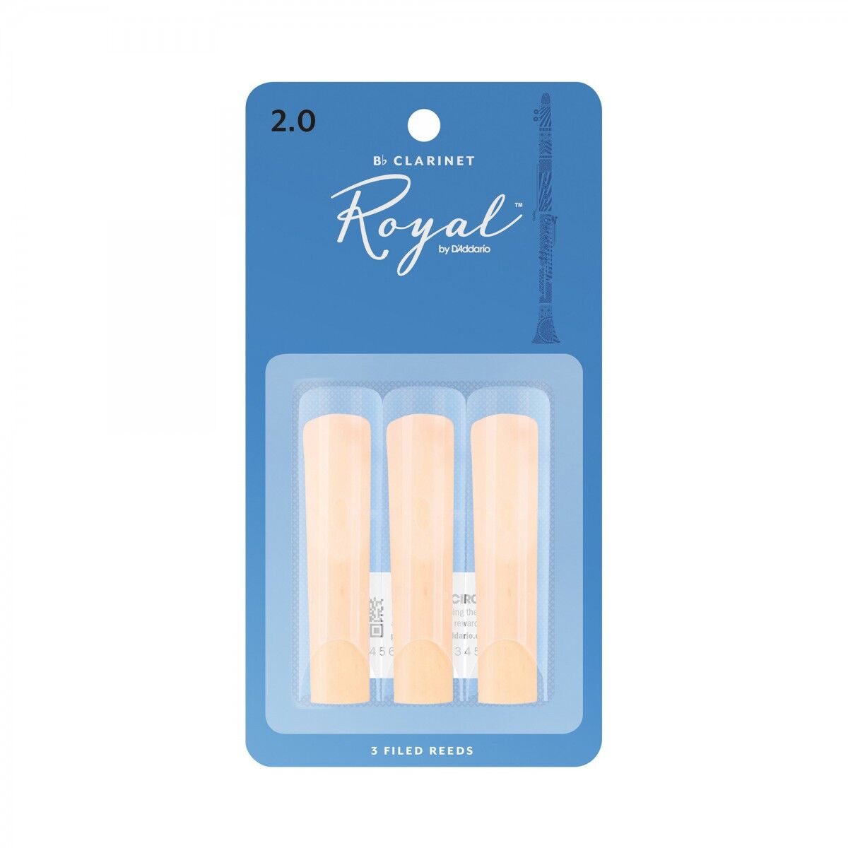 D'Addario Woodwinds Royal RCB0320 Sib Klarnet Kamışı (3 lü) No:2