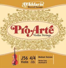 DADDARIO J56 KEMAN TEL SETİ, PRO-ARTE, 4/4, MEDIUM
