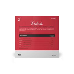 DADDARIO J101044M-B10 CELLO TEL SETİ, PRELUDE, 10 SETLİK PAKET, 4/4