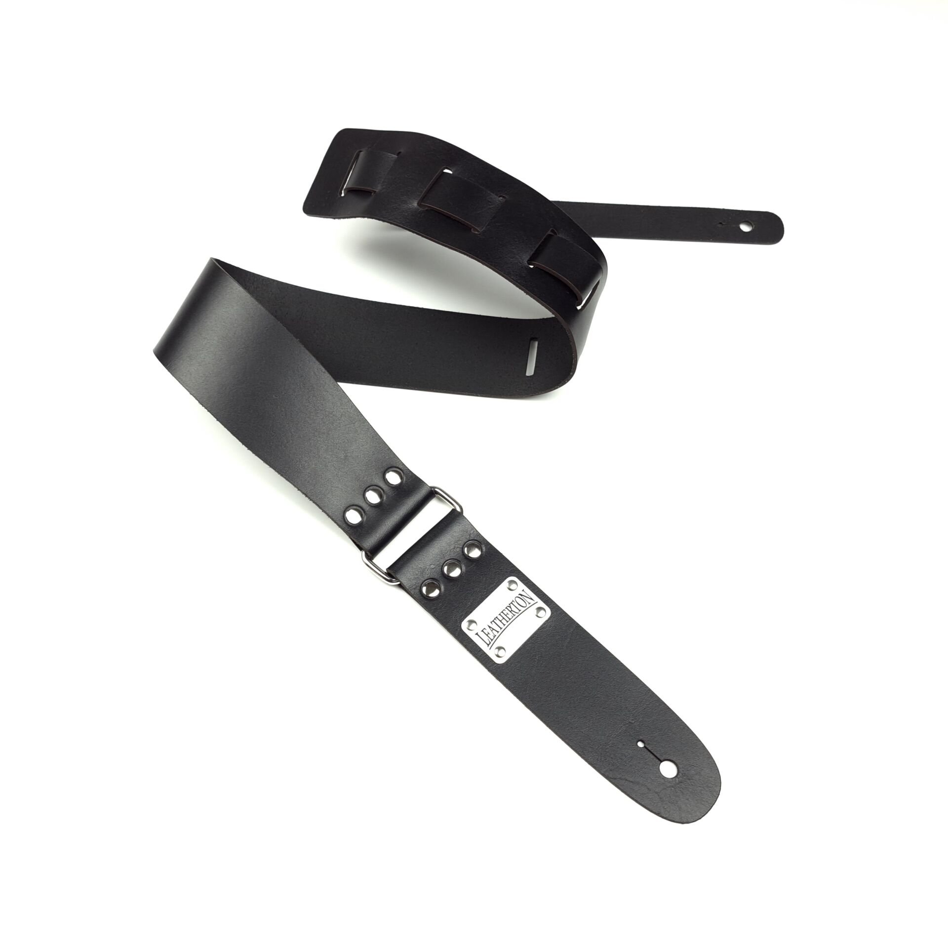 Leatherton Stinger Hakiki Deri Gitar Askısı (Siyah)