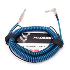 Madison Helezon Gitar Kablosu L Jack 6 Metre- MAVİ